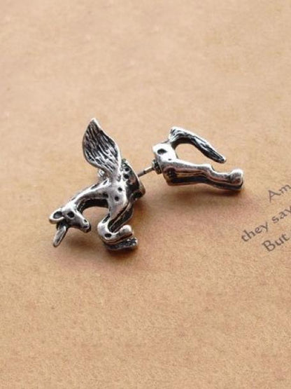 Punk Horse Pattern Earrings
