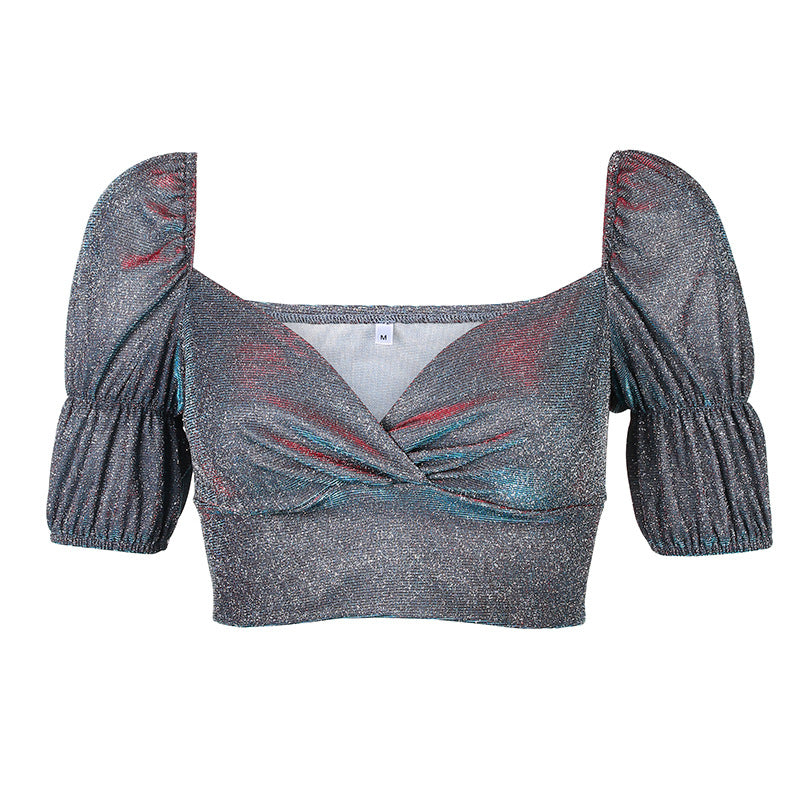 Palace style retro short slim slimming short-sleeved ACTIVEWEAR