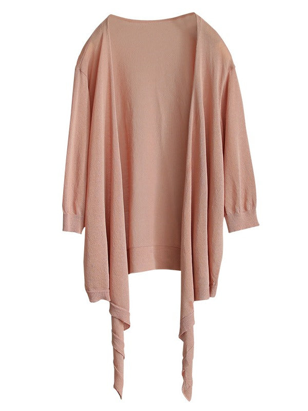 KNITTING TIES SUN-PROOF THIN OUTWEAR