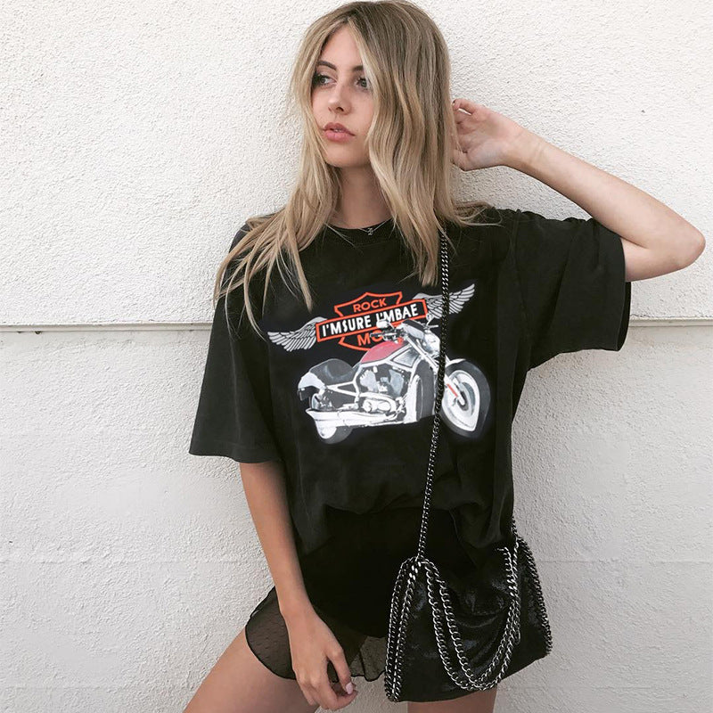 Loose slim multicolor printed skirt top ACTIVEWEAR