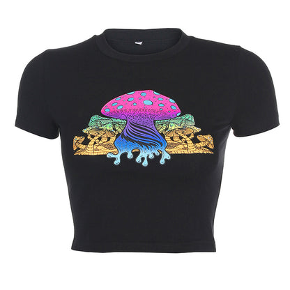 Funny short-sleeved T-shirt female casual top ACTIVEWEAR