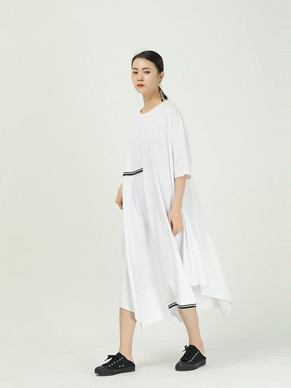 LOOSE SPLICING CROPPED DRESS