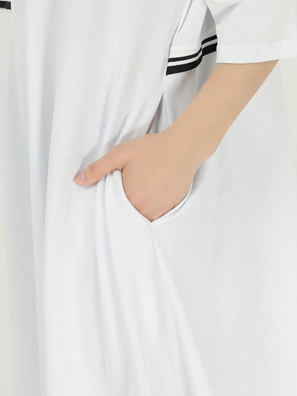 LOOSE SPLICING CROPPED DRESS