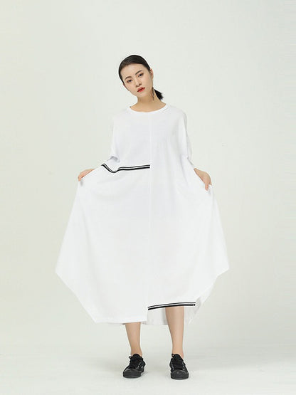 LOOSE SPLICING CROPPED DRESS
