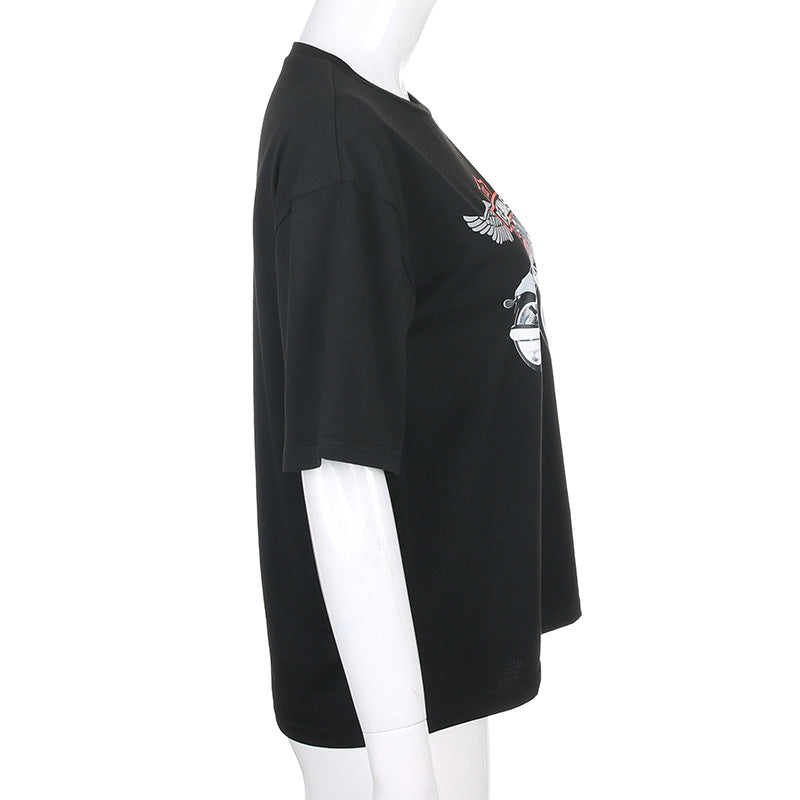 Loose slim multicolor printed skirt top ACTIVEWEAR