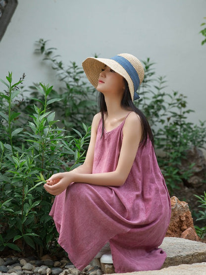 SIMPLE SOLID PLEATED SLEEVELESS MIDI DRESS