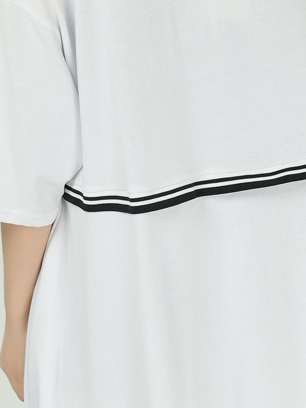 LOOSE SPLICING CROPPED DRESS