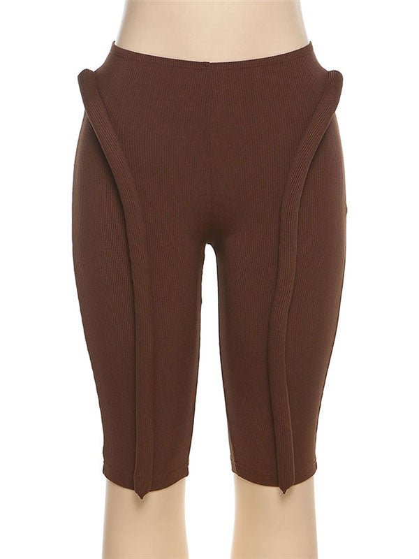 Fluorescent High-Waist Seven-Point Leggings