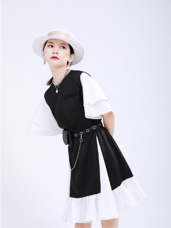 FASHION ORIGINAL SPLIT-JOINT GRACEFUL MINI DRESS