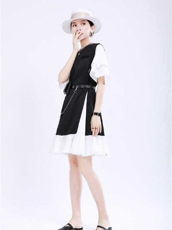 FASHION ORIGINAL SPLIT-JOINT GRACEFUL MINI DRESS