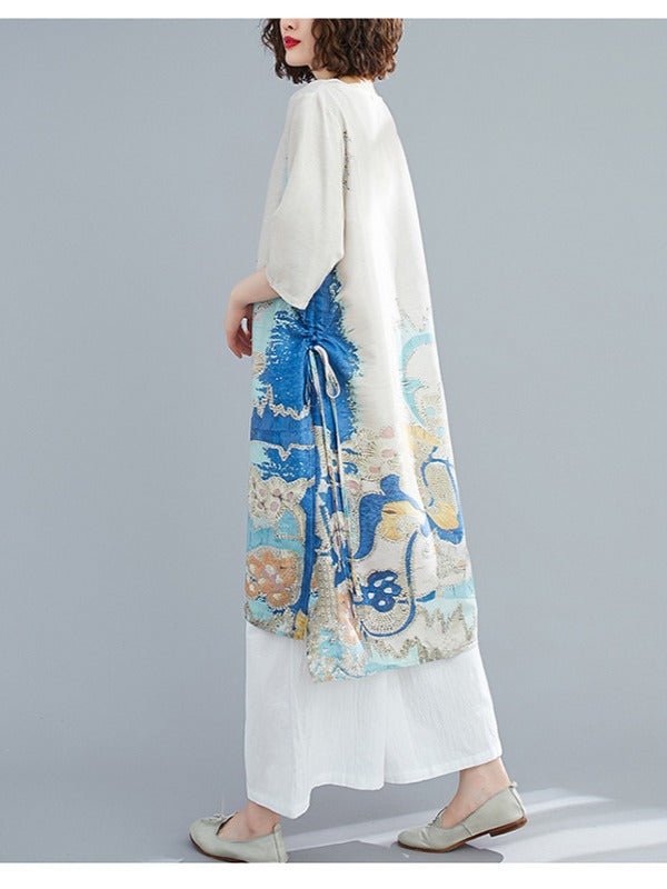 LOOSE NATIONAL STYLE PRINTING WIDE SUITS