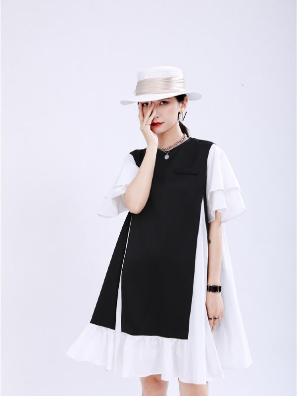 FASHION ORIGINAL SPLIT-JOINT GRACEFUL MINI DRESS