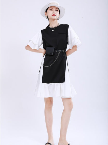 FASHION ORIGINAL SPLIT-JOINT GRACEFUL MINI DRESS