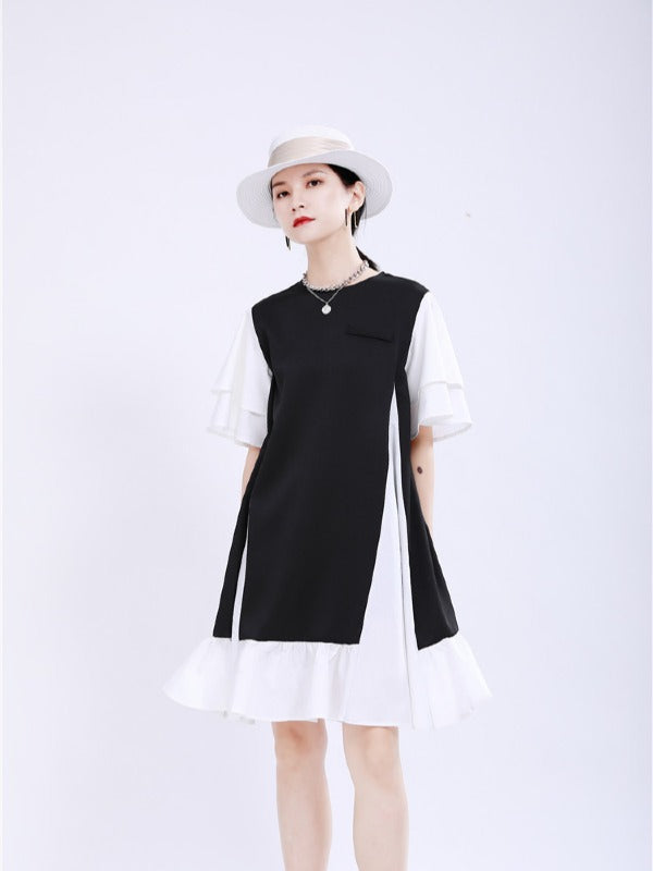 FASHION ORIGINAL SPLIT-JOINT GRACEFUL MINI DRESS