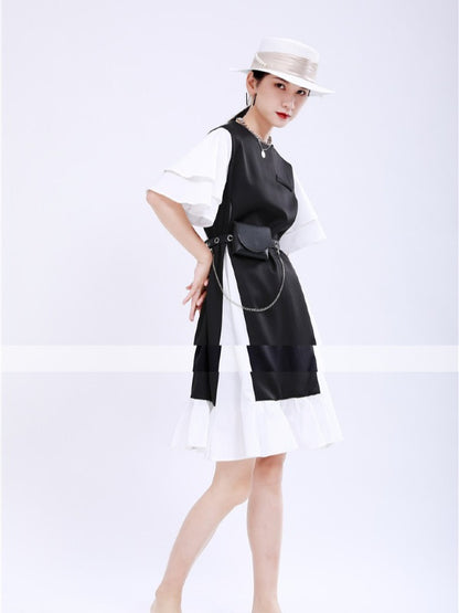 FASHION ORIGINAL SPLIT-JOINT GRACEFUL MINI DRESS