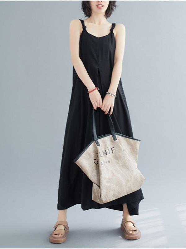 Loose Simple Solid Wide Leg Jumpsuits