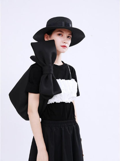 Original Two-Pieces Bishop Sleeve Round-Neck T-Shirt
