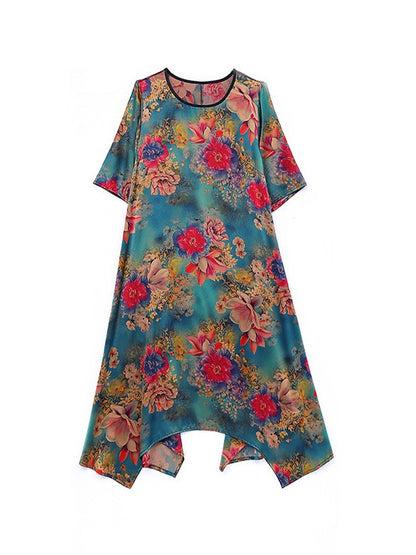 LOOSE FLOWER PRINTED NATIONAL DRESS