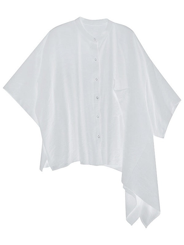 ORIGINAL SOLID SPLIT-JOINT BLOUSES&SHIRTS