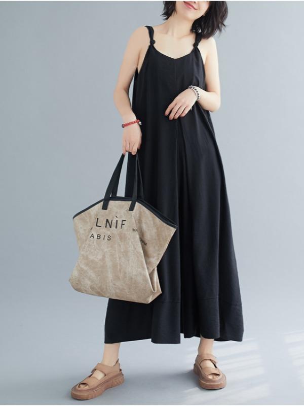 Loose Simple Solid Wide Leg Jumpsuits