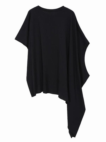 Original Cropped Batwing Sleeves Solid T-Shirts