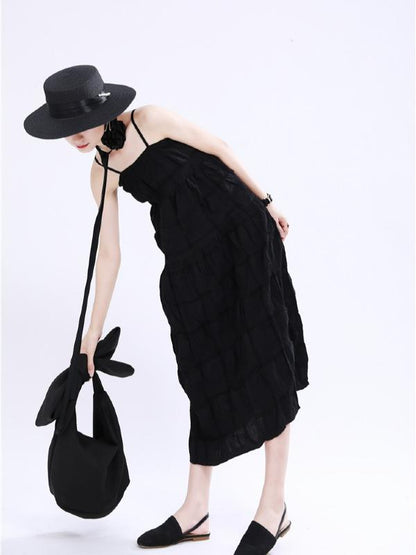 New Casual Sleeveless Suspender Dress