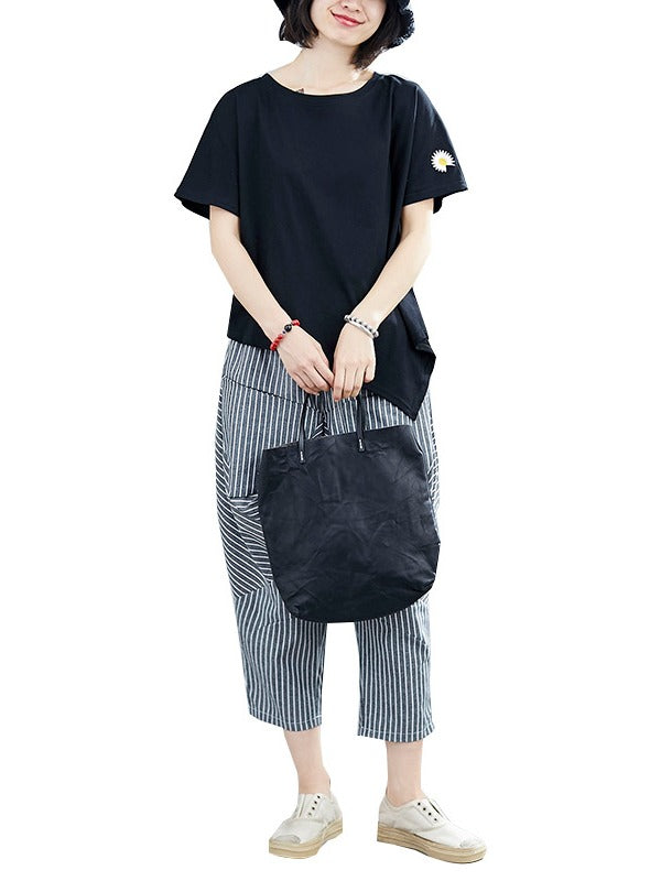 LOOSE DAISY EMBROIDERED SUITS