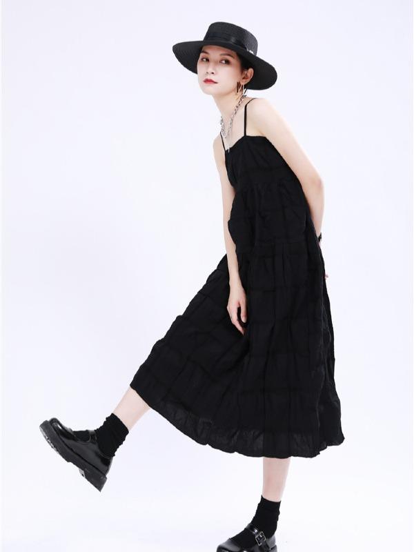 New Casual Sleeveless Suspender Dress