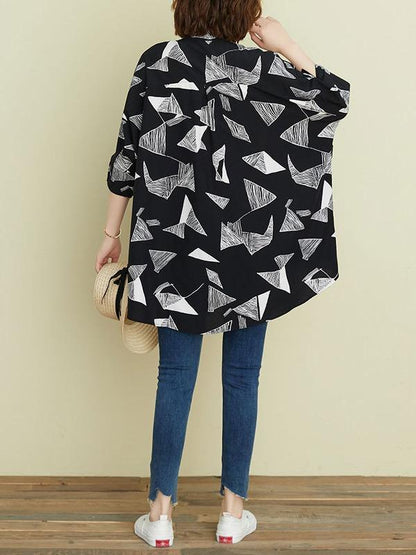 Artistic Drawstring Elasticity Batwing Sleeve Shirt Blouse Tops