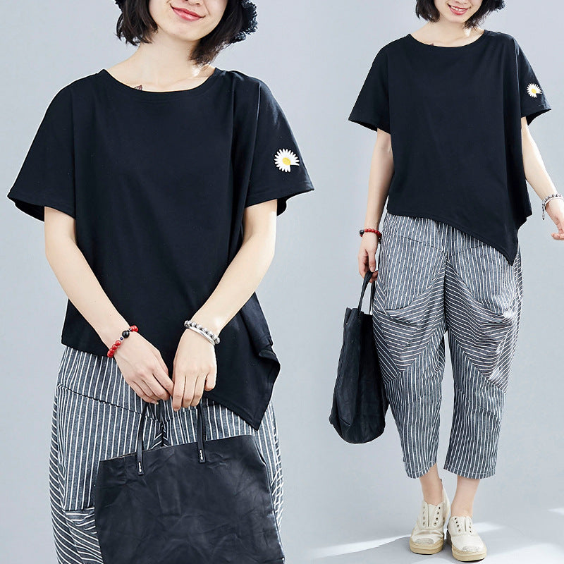 LOOSE DAISY EMBROIDERED SUITS