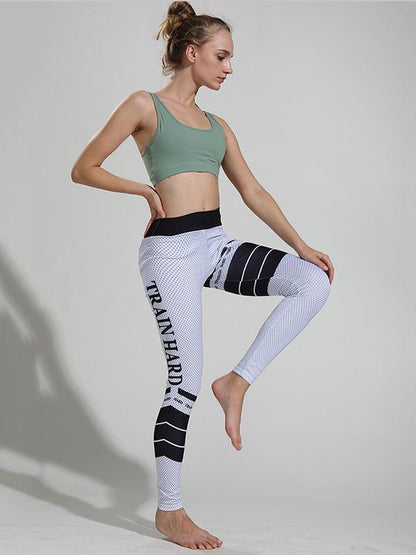 Sexy Letter Printed Long Leggings
