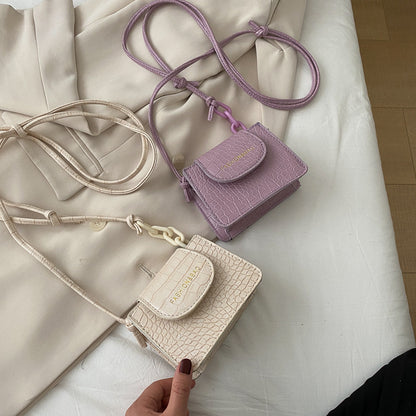 Acrylic chain bag texture shoulder bag