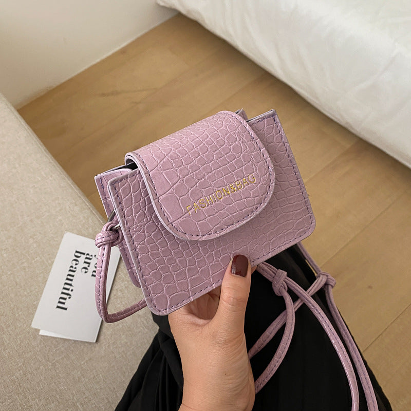 Acrylic chain bag texture shoulder bag