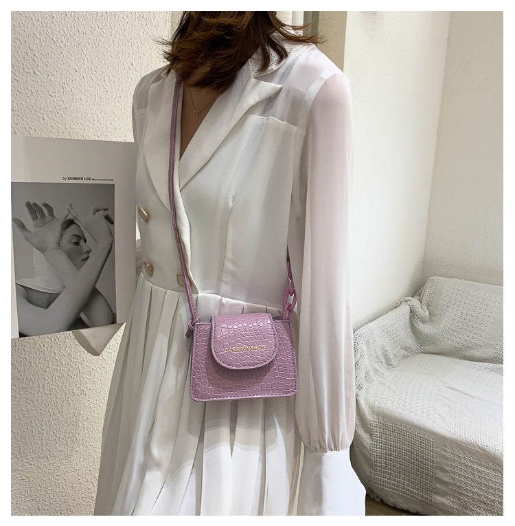 Acrylic chain bag texture shoulder bag