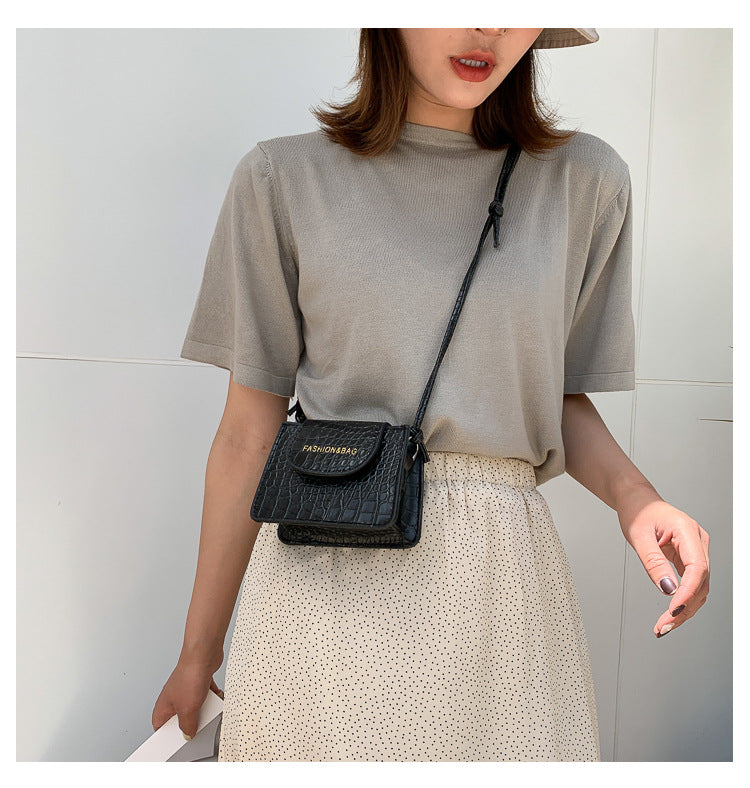 Acrylic chain bag texture shoulder bag