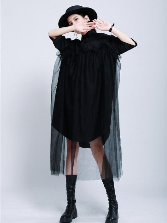 Urban Detachable Yarn Shirt Dress