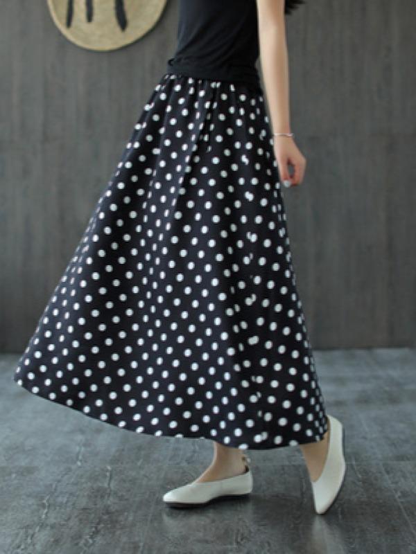 Vintage Versatile Polka Dot Skirt