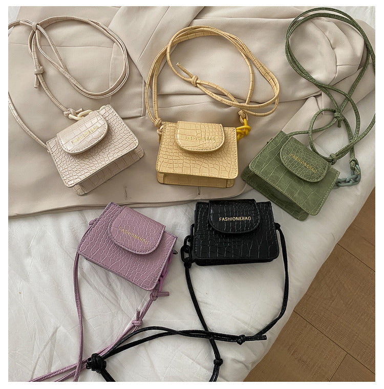 Acrylic chain bag texture shoulder bag
