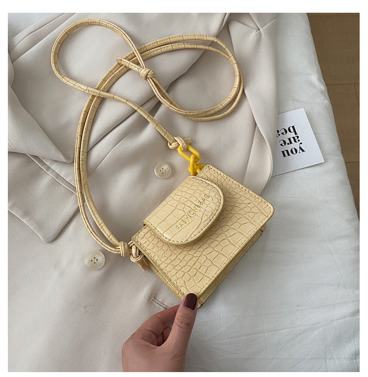 Acrylic chain bag texture shoulder bag