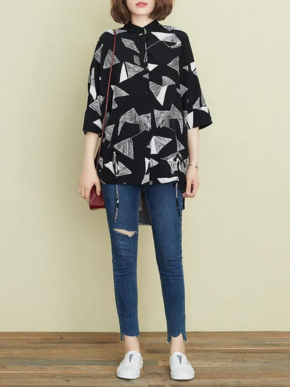 Artistic Drawstring Elasticity Batwing Sleeve Shirt Blouse Tops