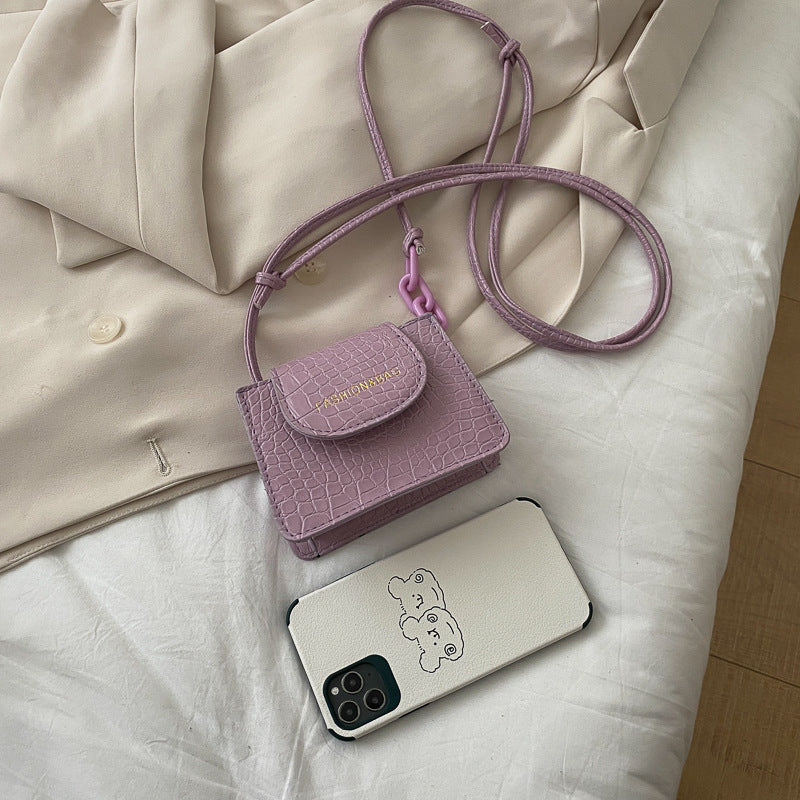 Acrylic chain bag texture shoulder bag