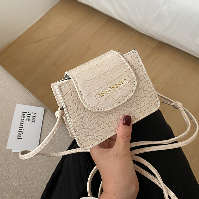 Acrylic chain bag texture shoulder bag