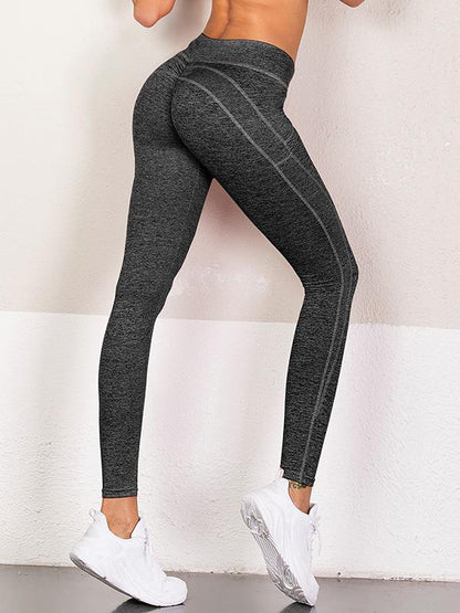 Solid  Fitness  Spandex Leggings