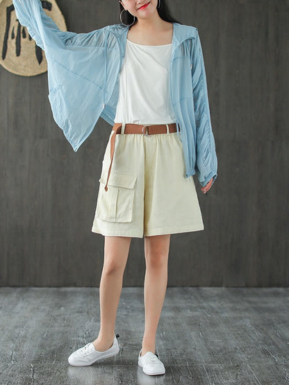 VINTAGE BAGGY PATCH POCKETS SHORTS