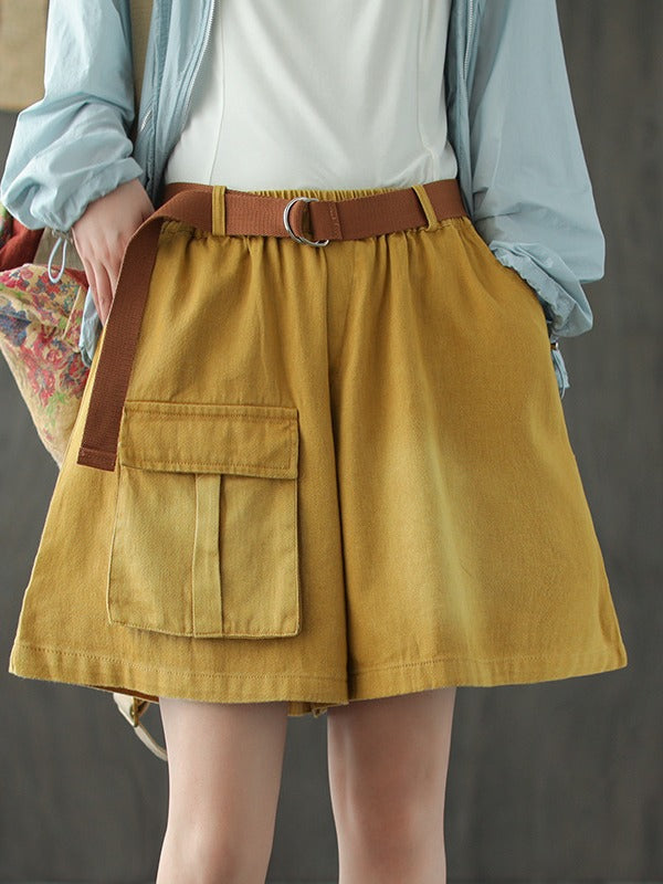 VINTAGE BAGGY PATCH POCKETS SHORTS