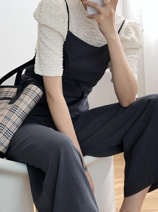 Casual Slip Wide-Leg Jumpsuits