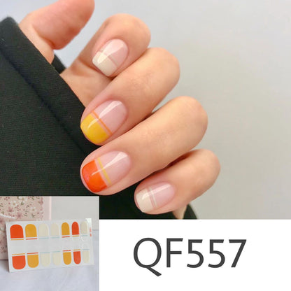 Daisy wave point PRESS ON NAILS
