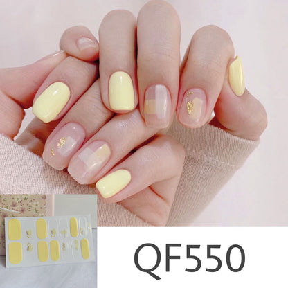 Daisy wave point PRESS ON NAILS