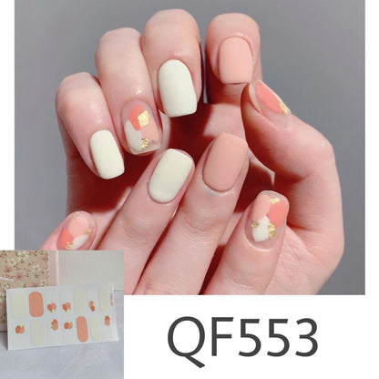 Daisy wave point PRESS ON NAILS