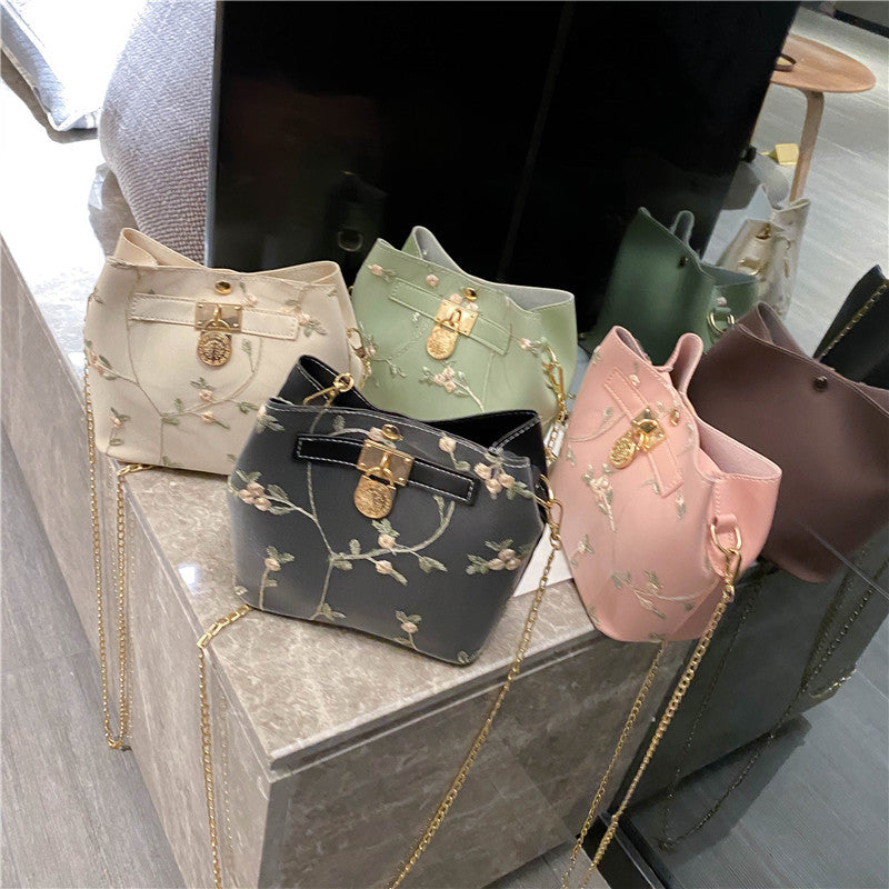 bucket bag small fresh bag